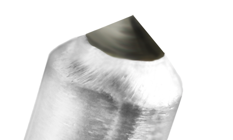 Круглая заточка алмазной иглы